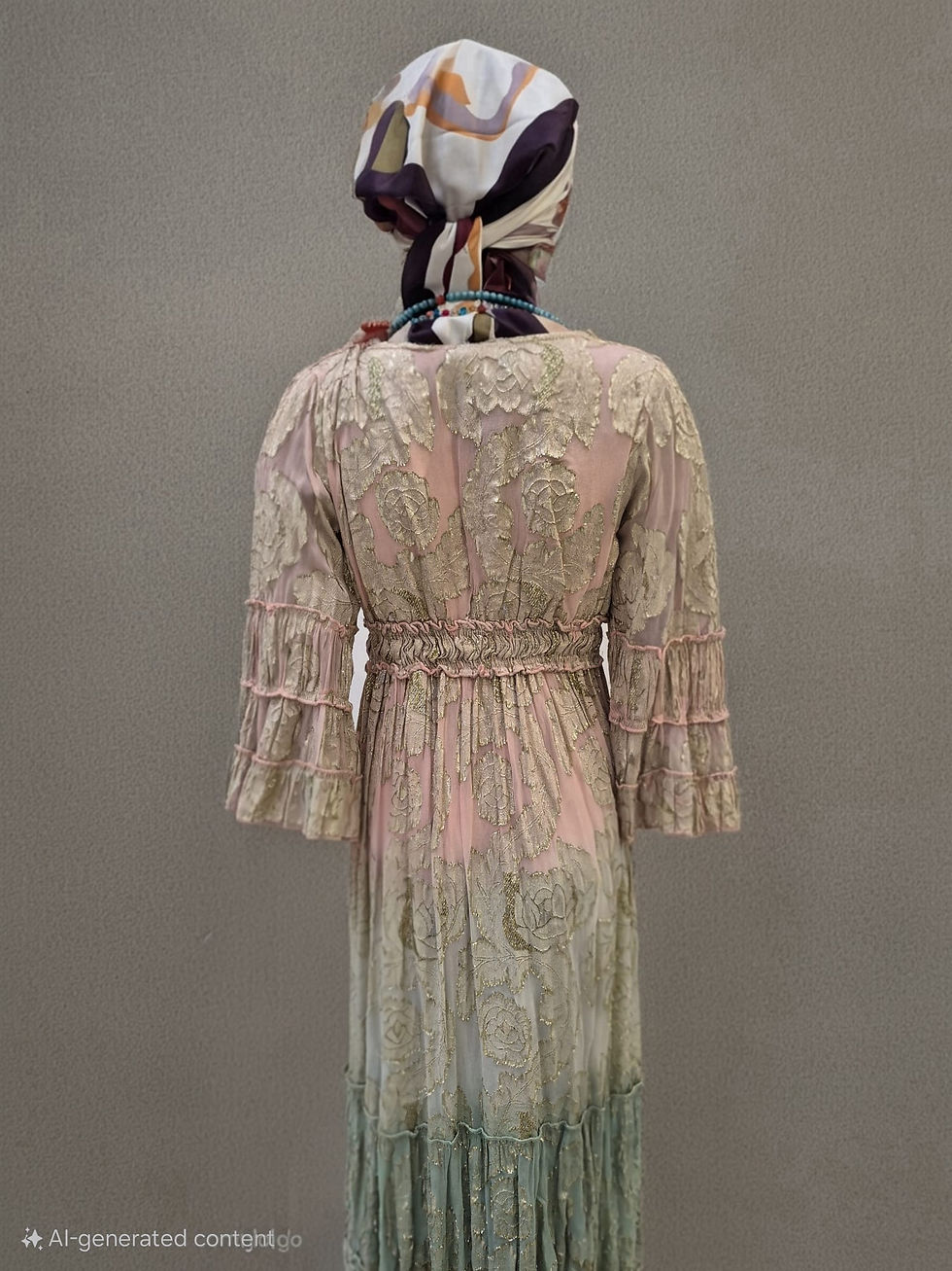 Thumbnail: Gold embellished Kimono One Size