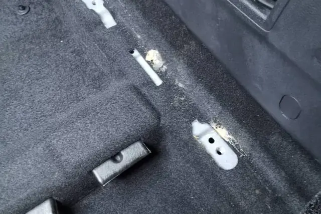 Spillage being removed from a car carpet at MintGroom