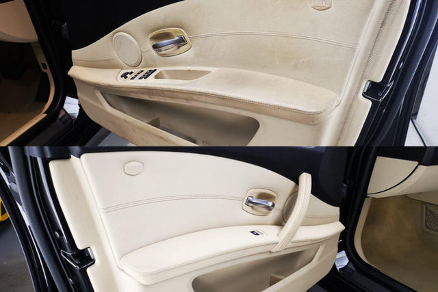 Leather seats cleaned and conditioned at MintGroom
