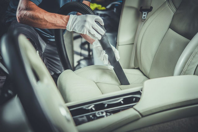 Interior vacuuming included with the MintGroom car spa