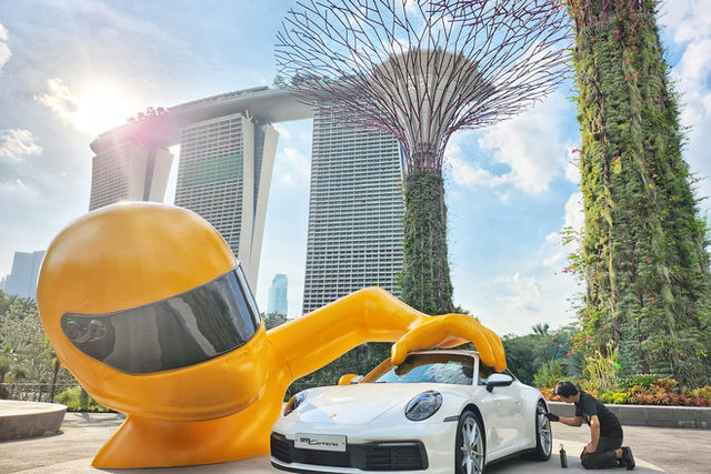 Porsche vehicles prepared by MintGroom for a launch event