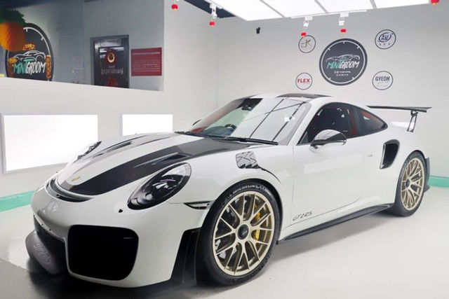 Porsche GT2 RS protected with paint protection film