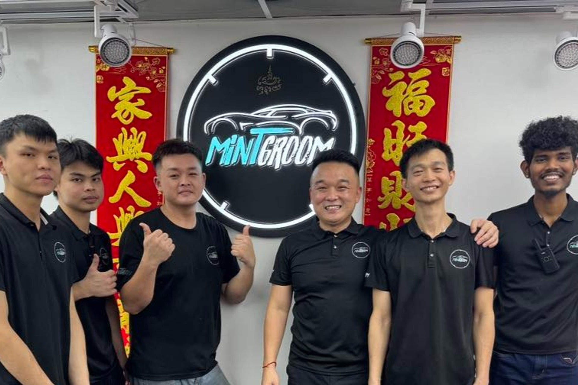 The MintGroom detailing team at their Singapore studio