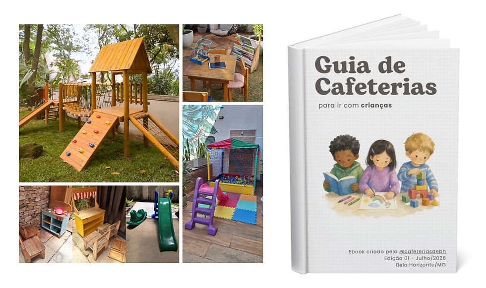 Guia de Cafeterias com Espaço Kids em BH