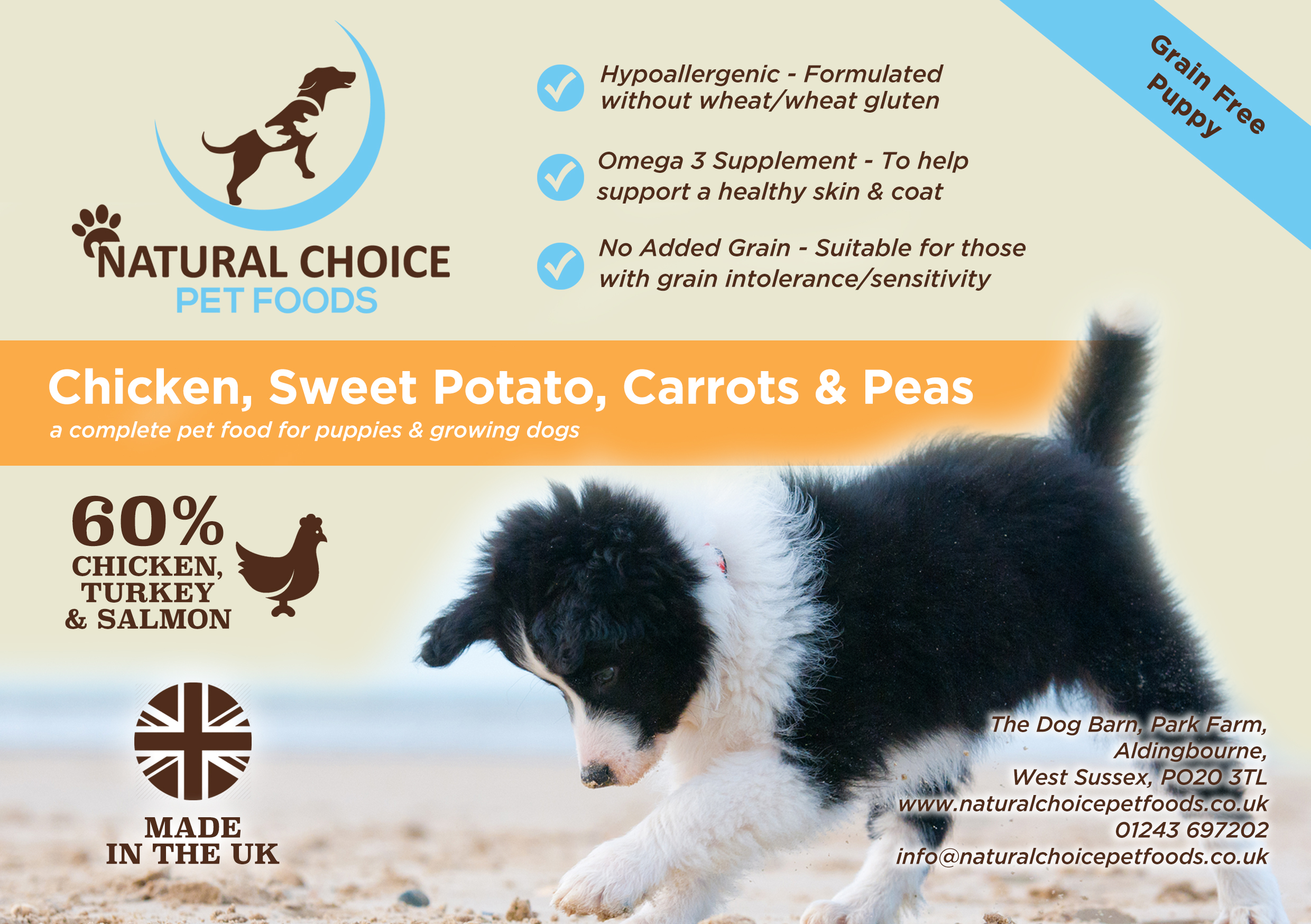 Dog Food Chichester/Bognor Natural Choice Pet Foods