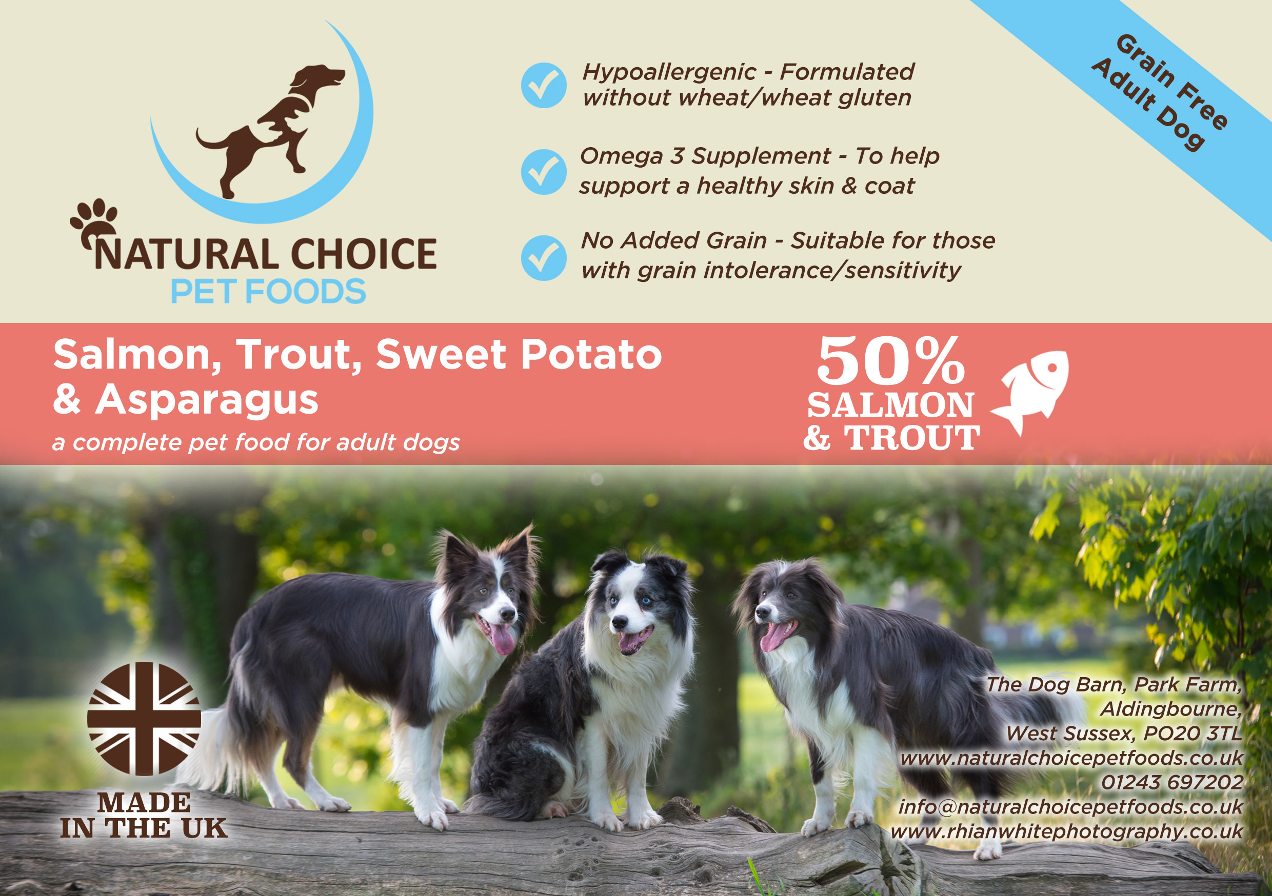 Dog Food Chichester/Bognor Natural Choice Pet Foods