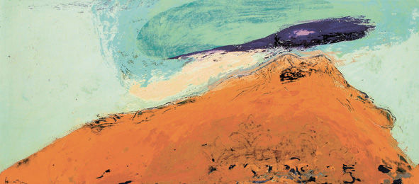 A painting by local artist Kristján Jónsson, Reykjavik, Iceland