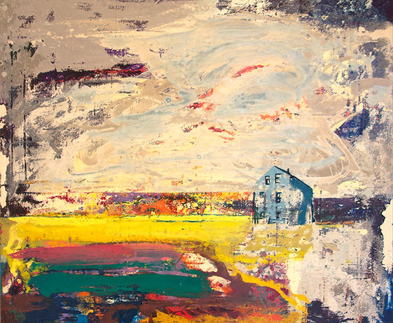 A painting by local artist in Reykjavik, Iceland, Kristján Jónsson