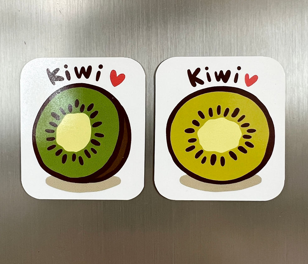 Thumbnail: "Kiwi Fruit" Magnet Card (Small)