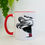 Thumbnail: Mug "Windy Welly Girl -Red Boots" Black / Red Interior