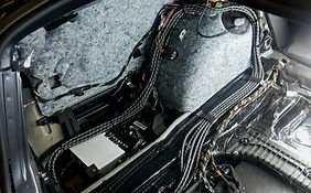 Porsche audio installation