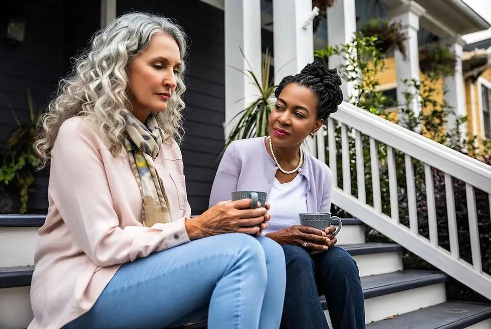 Friendly Porch Conversation