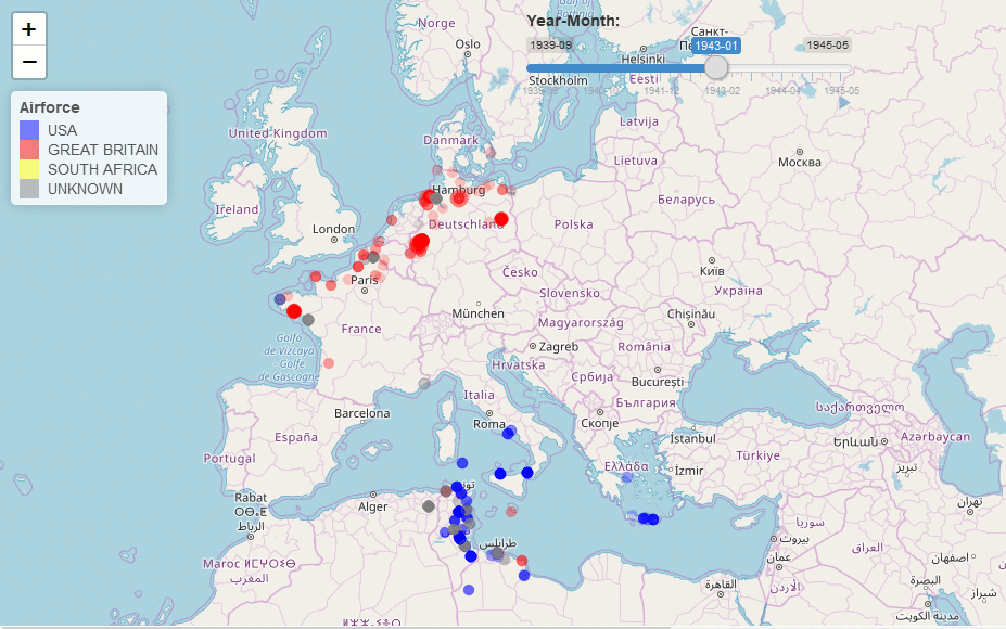 WW2 Allies' Bombings Shiny App