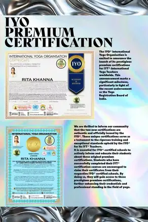 The IYO® International Yoga Organisation's Premium Certification