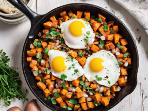 RECIPE: Sweet Potato Hash with Eggs