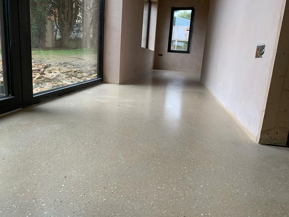  polished concrete hallway Worcester Worcestershire West Midlands 