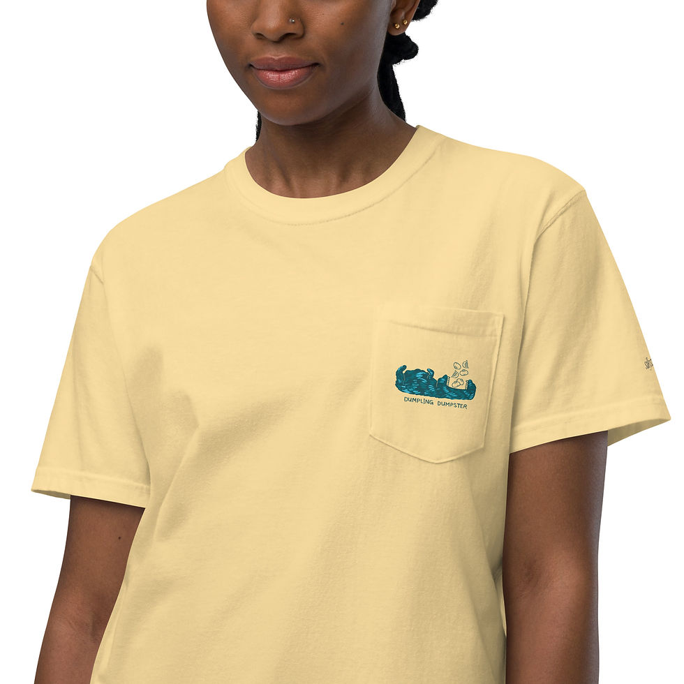 Thumbnail: DUMPLING DUMPSTER Unisex Pocket Tee