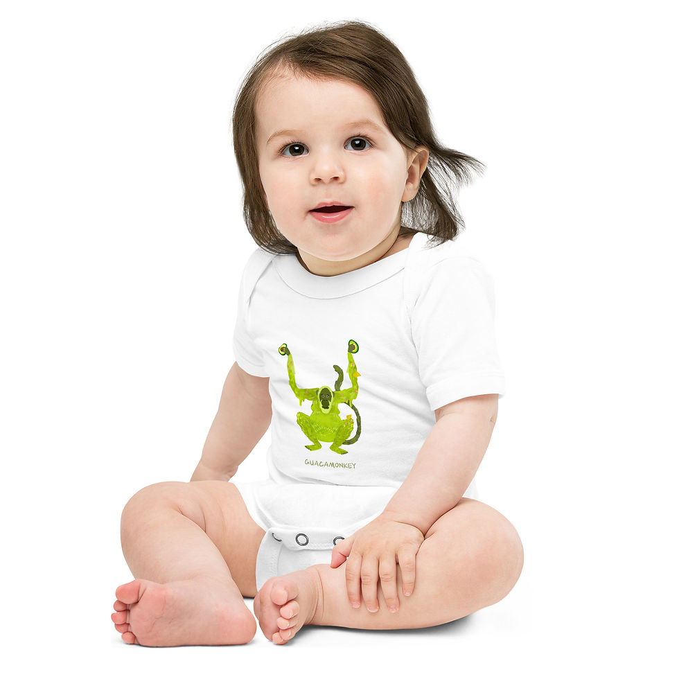 Thumbnail: GUACAMONKEY Baby short sleeve one piece