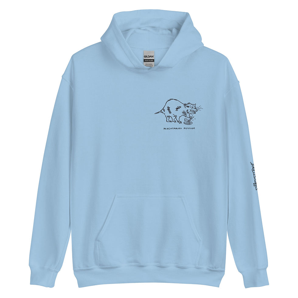 Thumbnail: PESCATARIAN POSSUM Unisex Hoodie