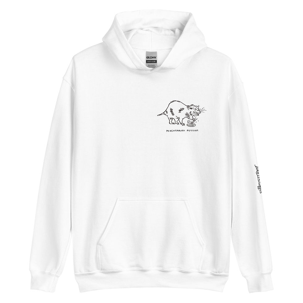 Thumbnail: PESCATARIAN POSSUM Unisex Hoodie