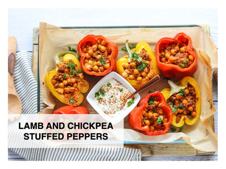 Lamb and Chickpea Stuffed Peppers