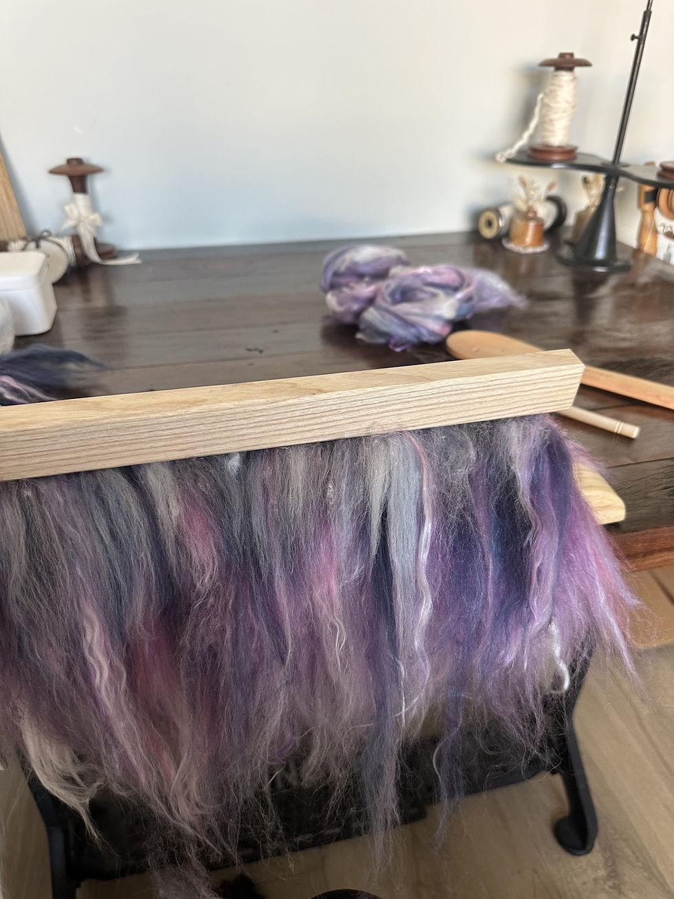 Thumbnail: Handspun 'Mixed Berry' Cowl