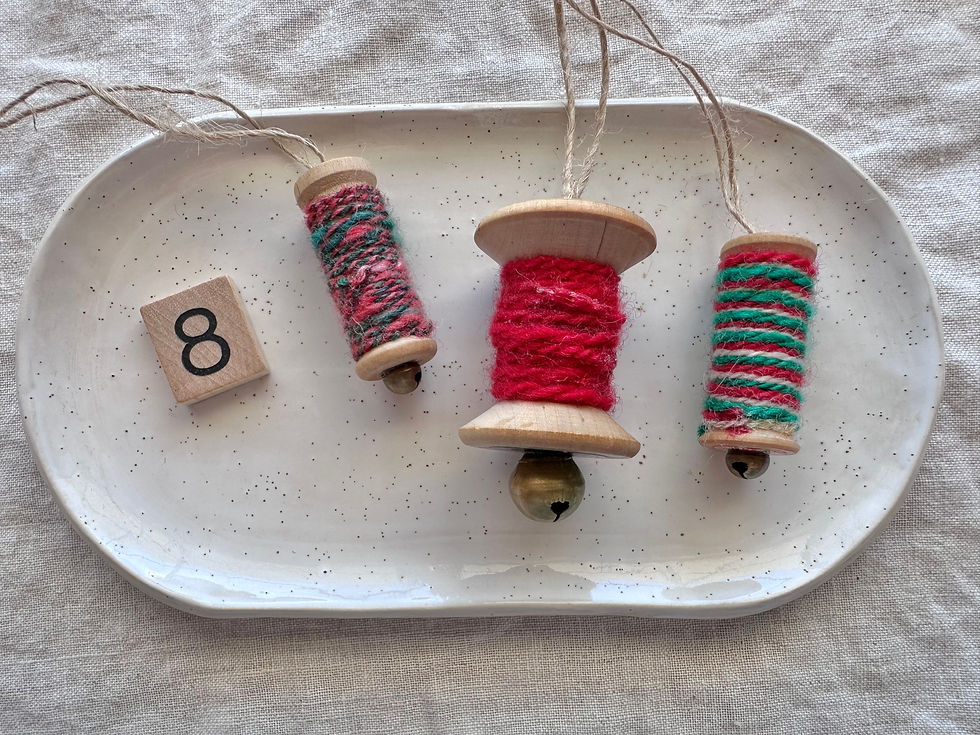 Thumbnail: Handspun Vintage Cotton Reel Decorations