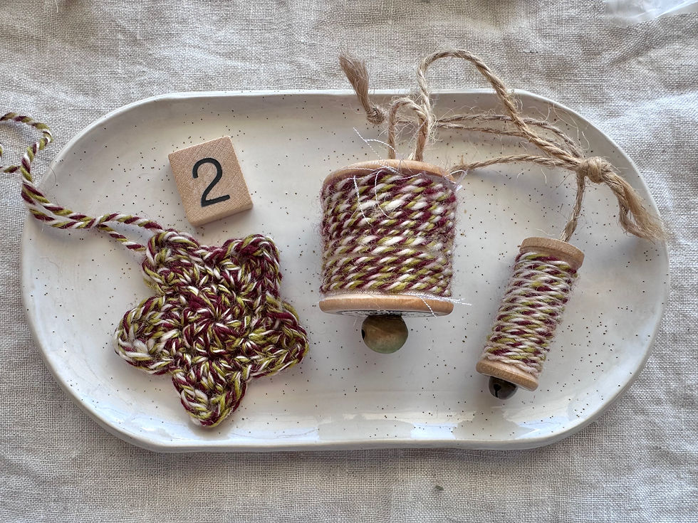 Thumbnail: Handspun Vintage Cotton Reel Decorations