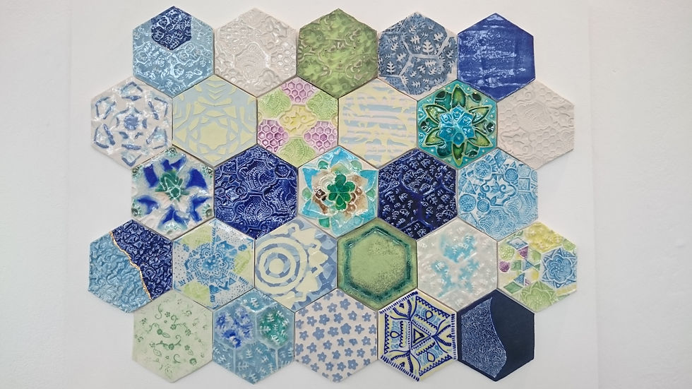 Complete tile panel