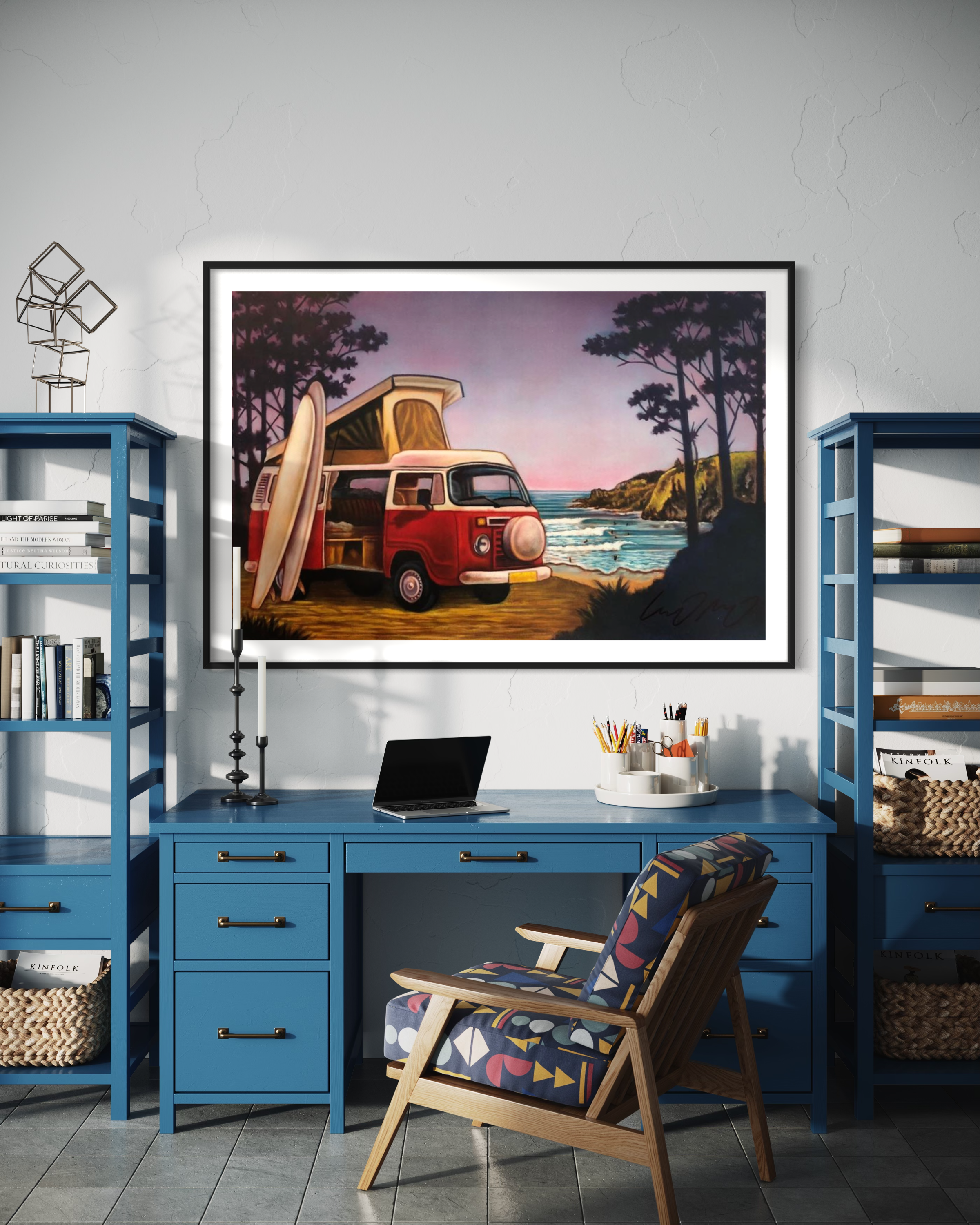 Agate Beach Surf Van Painting
