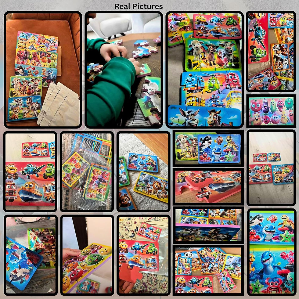 Thumbnail: 6 Pcs - EVA Animals Puzzle | Soft Edges Foam for Toddlers