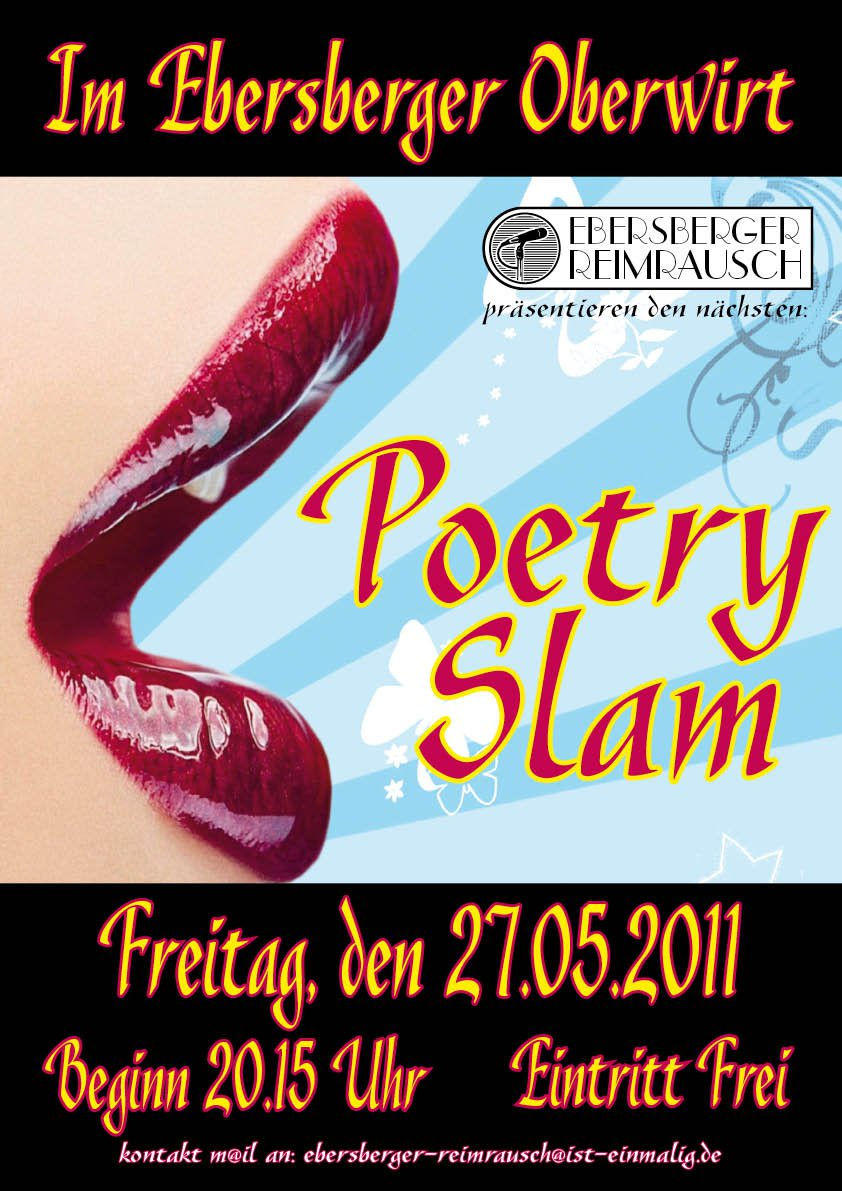 Plakat Poetry-Slam 27.05.2011