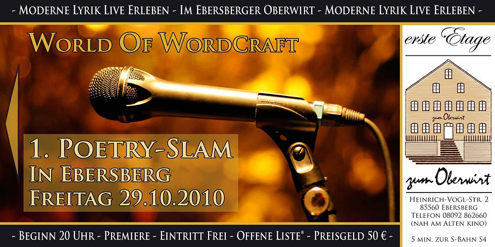 Flyer Poetry-Slam 29.10.2010