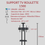 Miniature : Support Télé Roulant 80cm à 180cm 