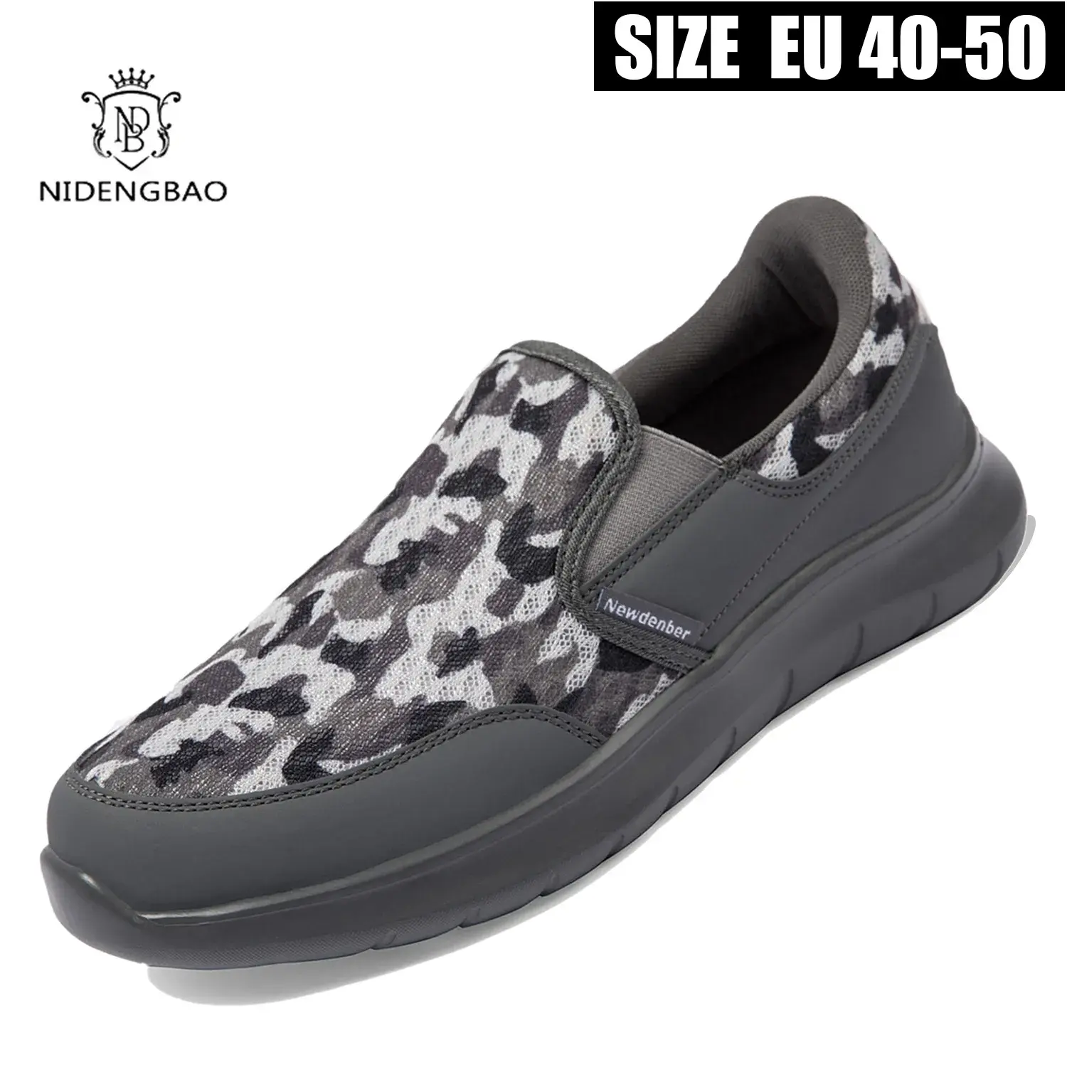 Men's Lightweight Breathable Camouflage Casual Sneakers Loafers