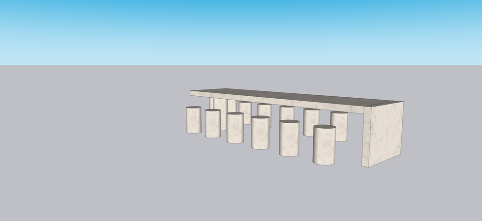 table extérieur Béton