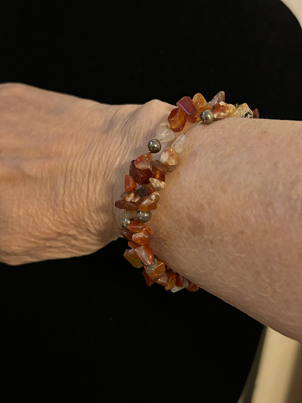 Stone Chip with Wire Wrap