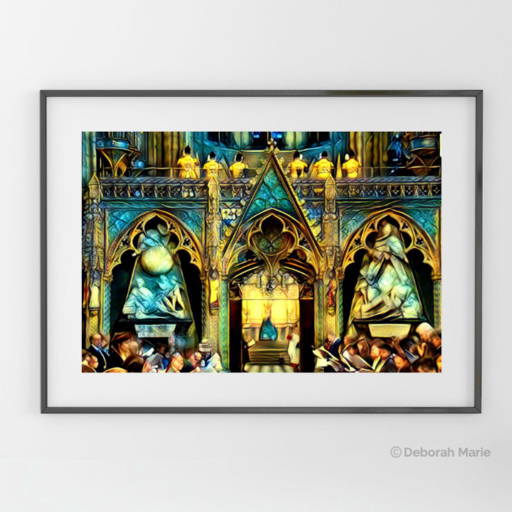 Print Canvas or Shower Curtain Pictured in frame