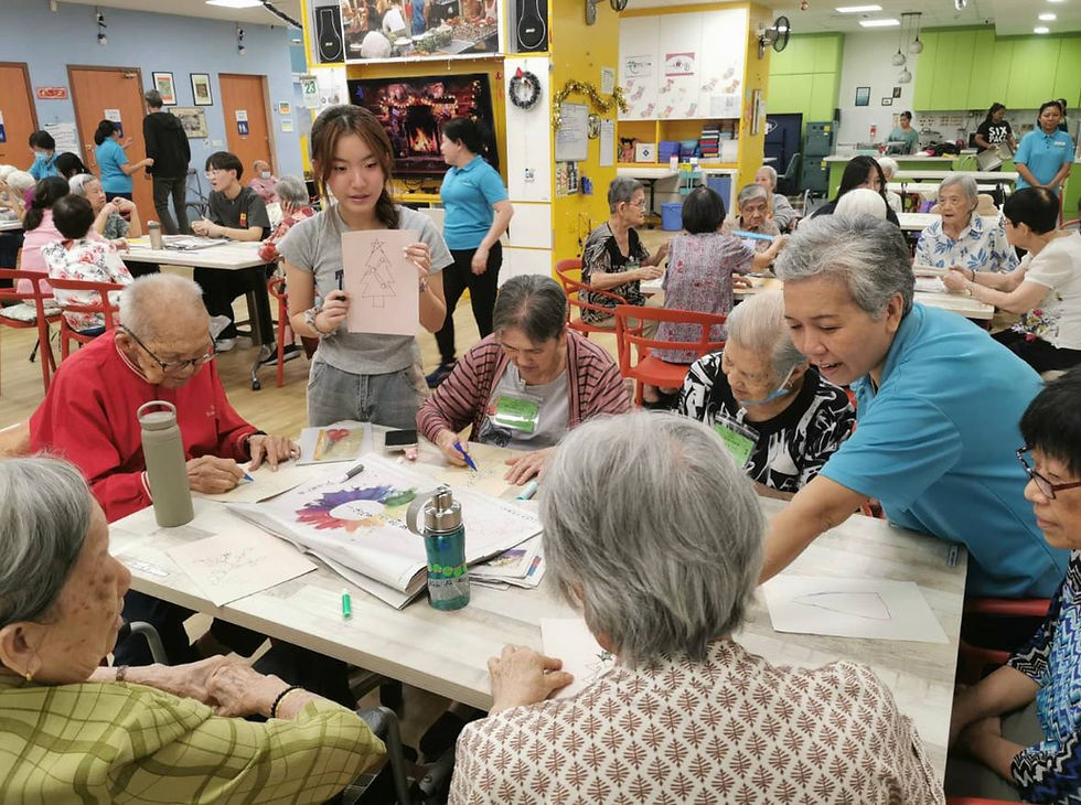 Project Heart to Hand's scrapbooking ad-hoc at St. Luke’s Eldercare
