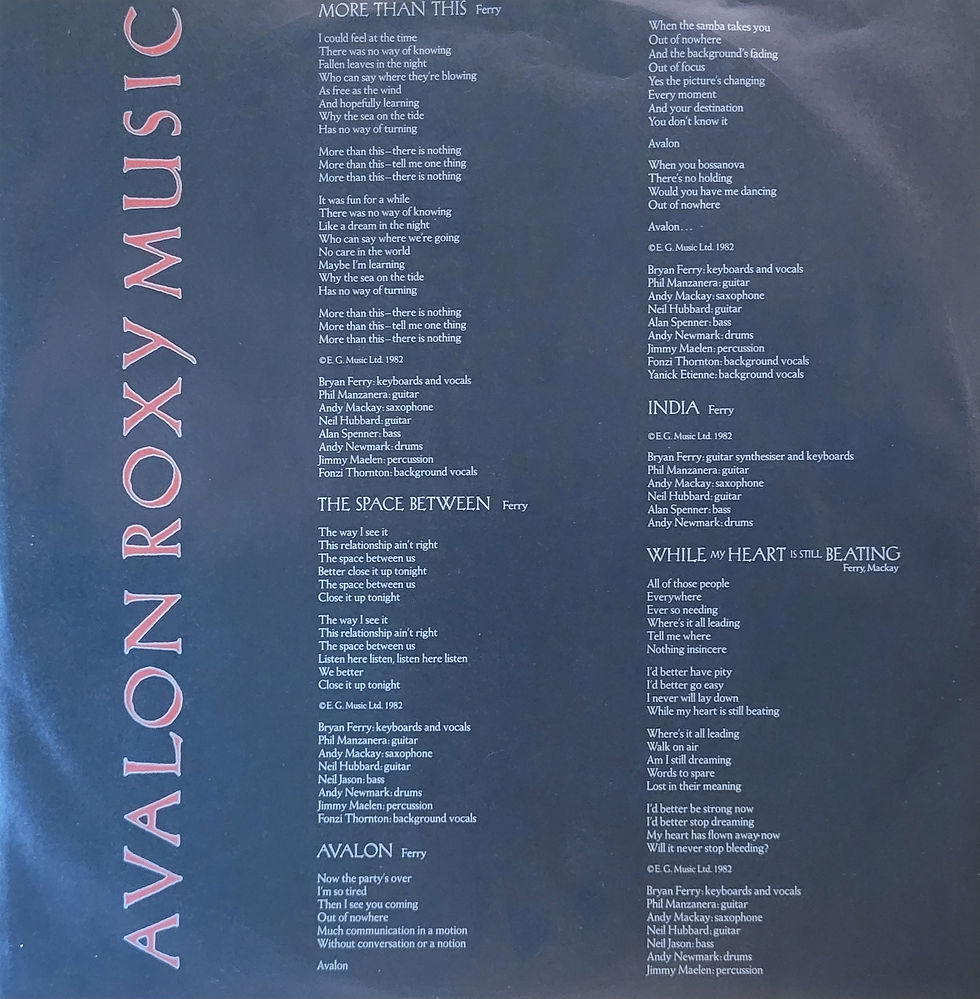 Thumbnail: Roxy Music – Plak Avalon