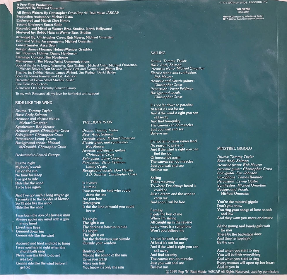 Küçük resim: Christopher Cross – Christopher Cross