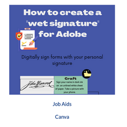 Creating a Wet Signature