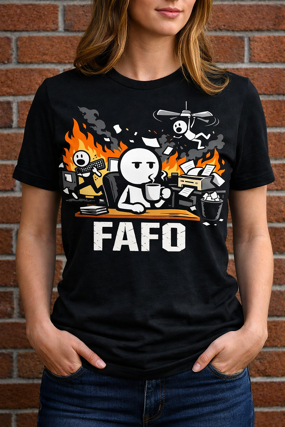 Thumbnail: Limited Edition "FAFO Office Chaos" Two-Sided T