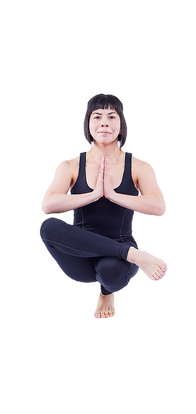 Asana de equilibrio postura de yoga