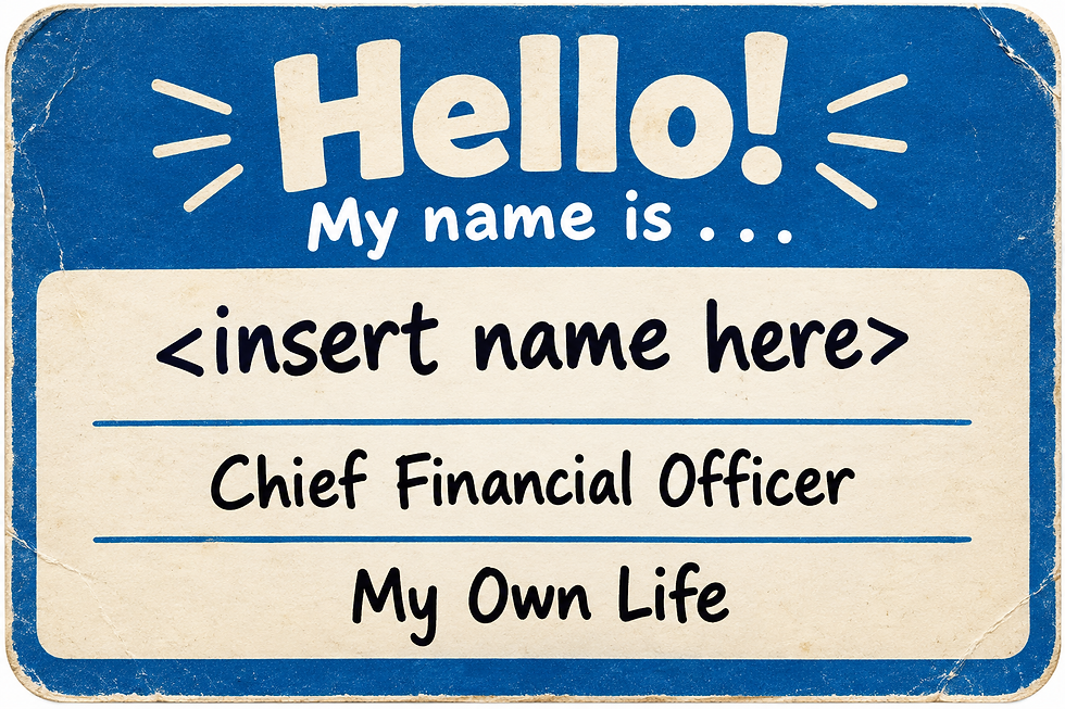 View your personal finances like a business