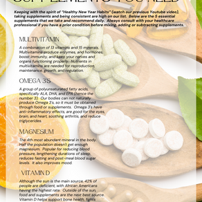 Top 5 Supplements You Need