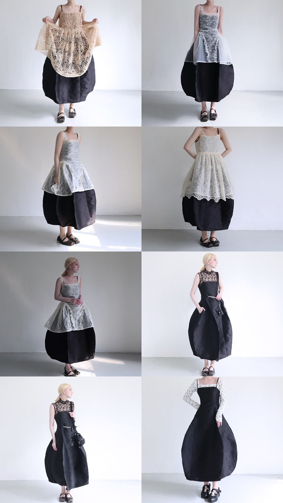 縮圖：Black Nocturne Lys Tulip Dress