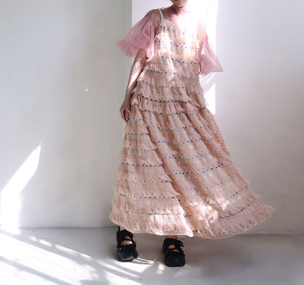 縮圖：Pink Étoile Cake Dress