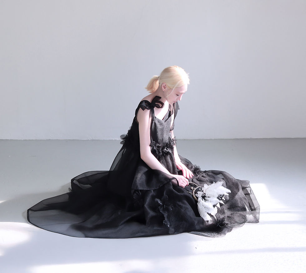 縮圖：Black Ribbon Sonata Dress