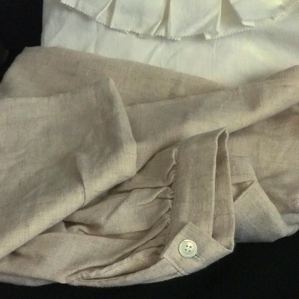 縮圖：Falbara Collar Batwing Sleeve Cotton Shirt